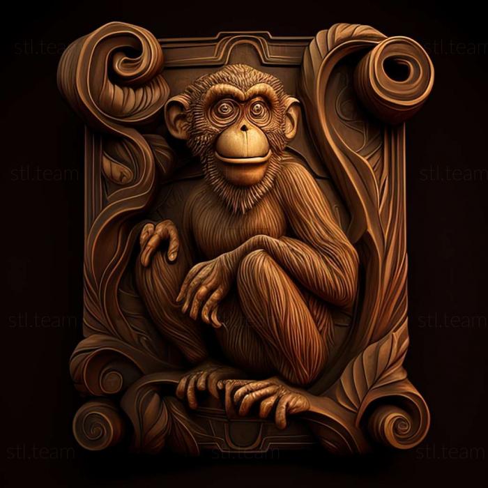 Знаменитое животное хрустальная обезьяна